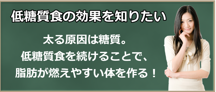 低糖質食の効果を知りたい